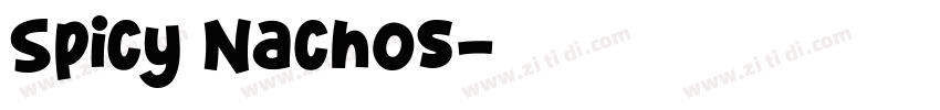 Spicy Nachos字体转换